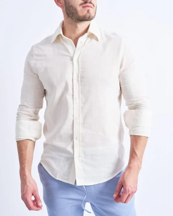 Camisa Lisa de Algodón – Clásica y Atemporal - Imagen 2